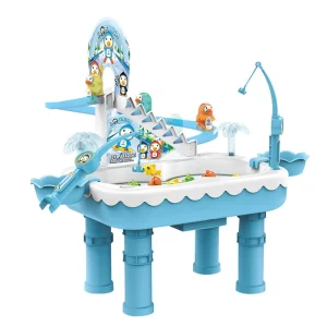 2-in-1 Ice Penguin Skiing & Fishing Game Toy