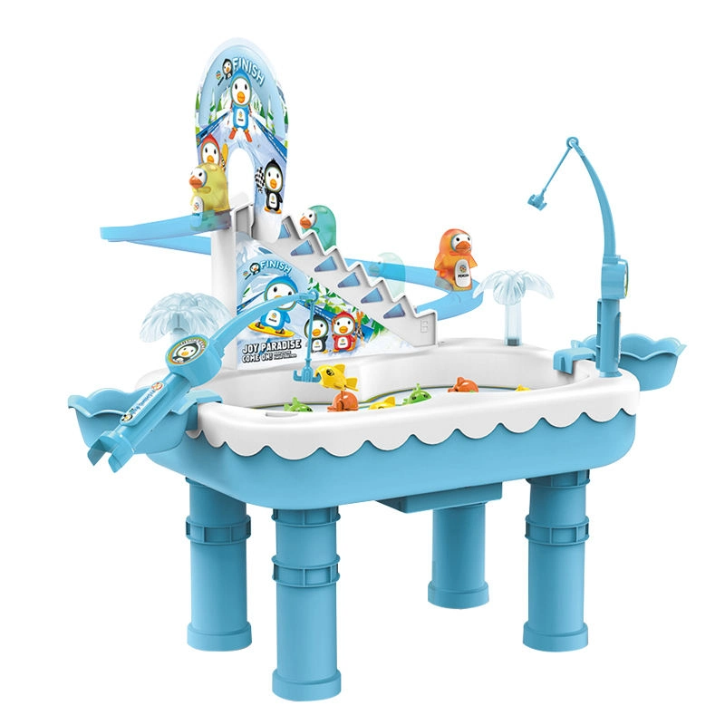 2-in-1 Ice Penguin Skiing & Fishing Game Toy