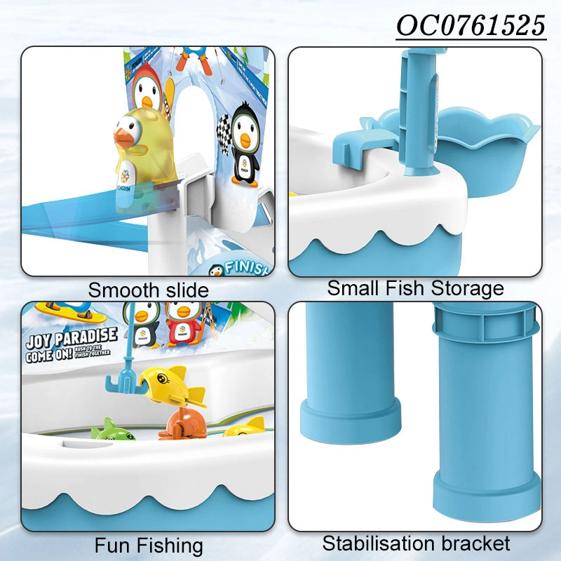 2-in-1 Ice Penguin Skiing & Fishing Game Toy - Image 3