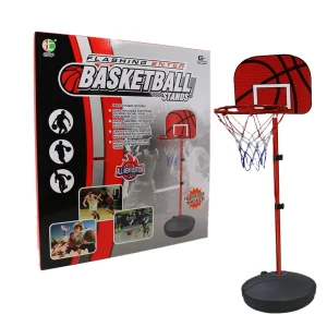 Flashing Enter Adjustable Basketball Stand Playset