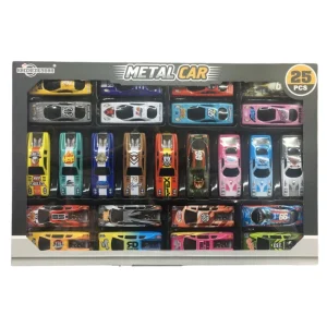 25Pcs Mini Metal Racing Cars Set