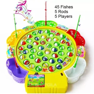 Electric Multi-Player Rotating Fishing Game Set