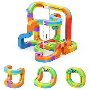 84 pcs Magic Cube Track Set with 1 Electric Car